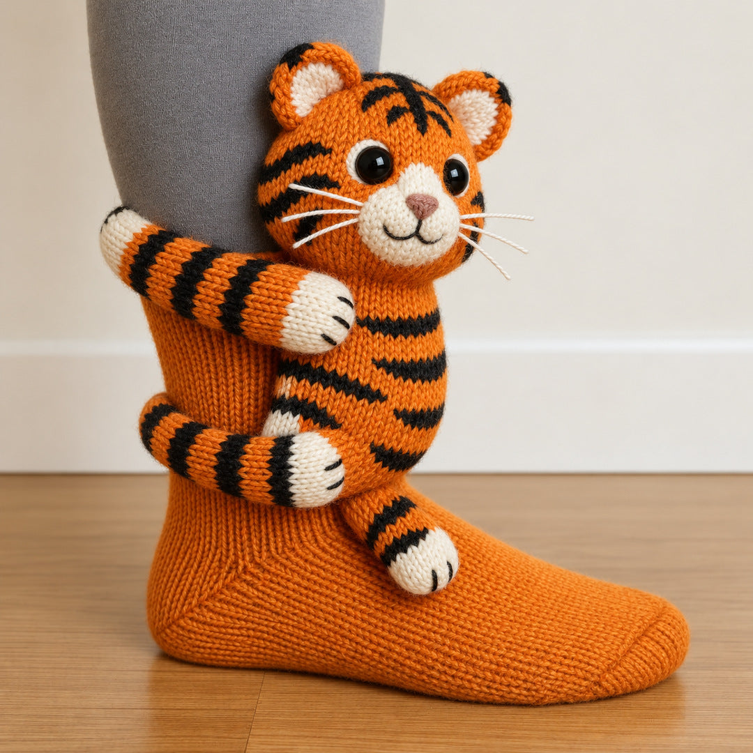 Illustrative tiger sock