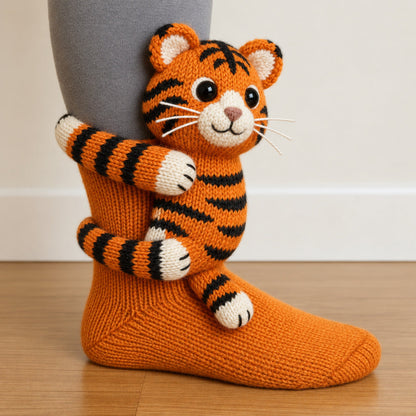 Illustrative tiger sock
