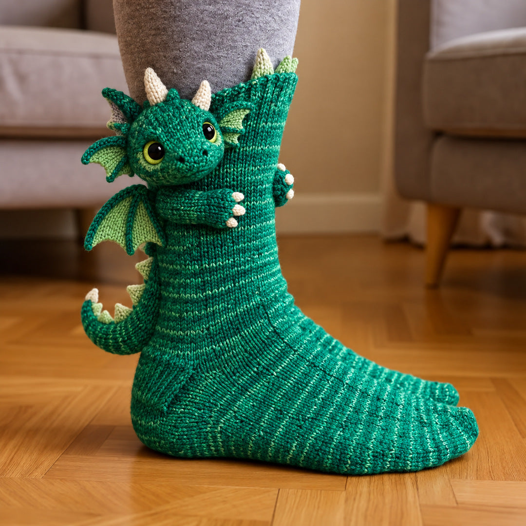 Illustrative dragon sock